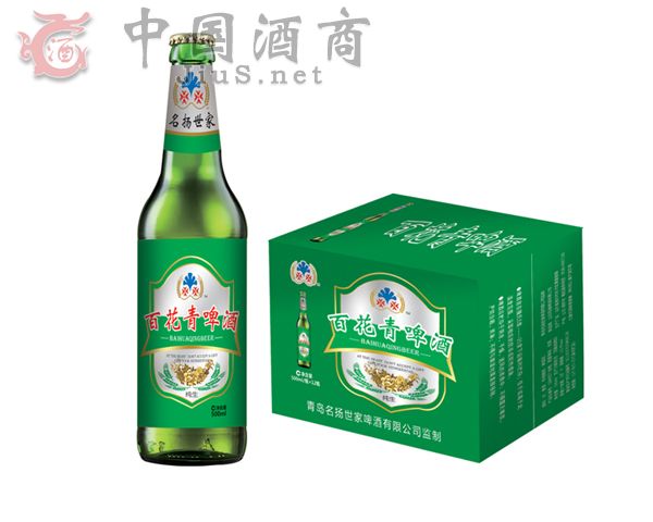 纯生百花青啤酒500ml