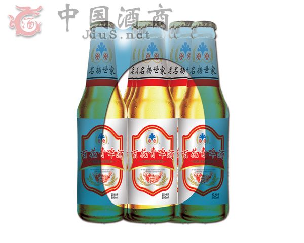 精制百花啤酒塑包330ml