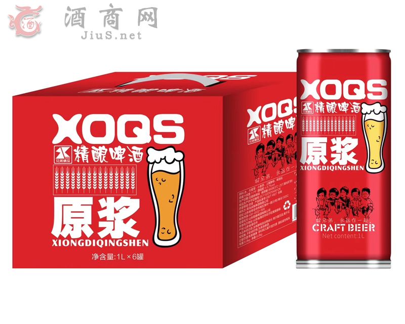 兄弟情深原浆精酿啤酒1Lx6罐