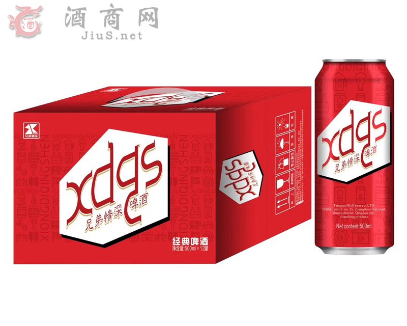 兄弟情深啤酒500mlX12罐