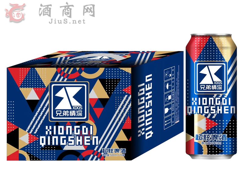 兄弟情深超炫啤酒500mlX24罐