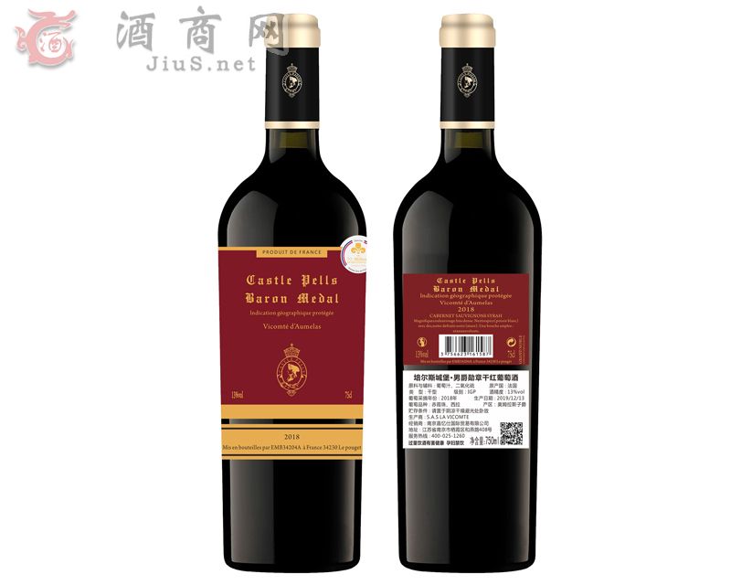 培尔斯城堡·男爵勋章干红葡萄酒