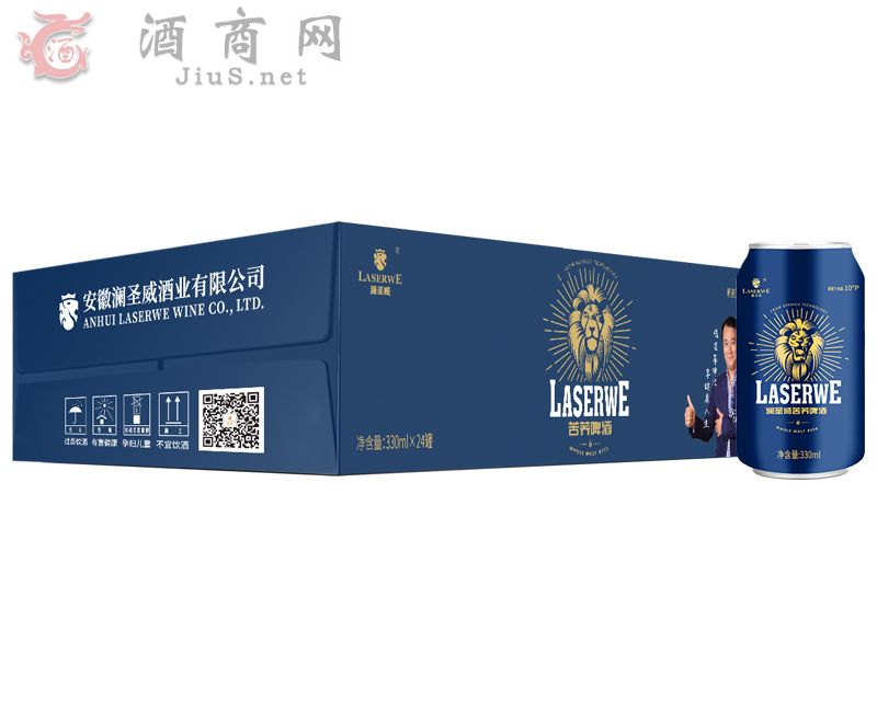 澜圣威苦荞啤酒-活力330ml-24罐