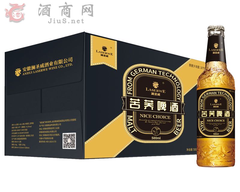 苦荞啤酒500ml-12瓶-樽享包装
